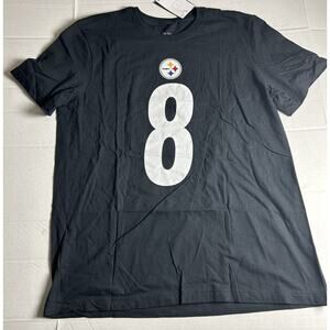 Nike Pittsburgh Steelers Shirt Mens Large Black 8 Pickett NFL Football